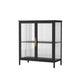 Glass Door Display Cabinet Industrial Storage Cabinet for Living Room Clearhalo 'Display & China Cabinets' 'display_china_cabinets' 'furn' 'furn_display_china_cabinets' 'Furniture' 'Kitchen & Dining Furniture' 1200x1200_cd20a5e3-b076-4668-897b-bddceb407392