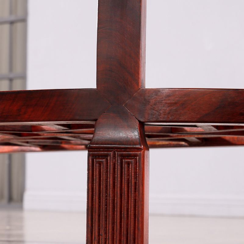 Mesa de la consola contemporánea de la mitad de la luna Sofá de la consola de madera marrón oscura
