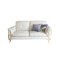 Contemporary Biscuit Back Sofa with Flared Arm for Apartment 36.61" Clearhalo 'furn' 'furn_sectionals' 'Furniture' 'furniture_sectionals' 'kitchen' 'kitchen_sectionals' 'Living Room Furniture' 'Sectionals' 1200x1200_cd21e5d0-a754-459f-a2b4-5069c6f0cf15
