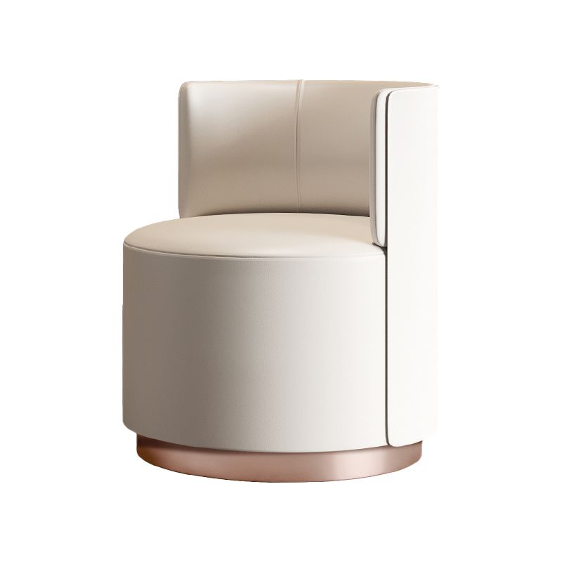 Faux Leather Armless Chair 24.01" Wide Chair for Living Room