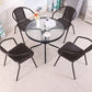 Round Shape Minimalist Style Dining Table Transparent Fixed Table of Glass Clearhalo ' dining_table' 'Dining Tables & Seating' 'Dining Tables' 'furn' 'furn_dining_table' 'Furniture' 'furniture_dining_table' 'Kitchen & Dining Furniture' 'kitchen&dining_furn' 'kitchen' 'kitchen_dining_table' 1200x1200_cd23d60d-b33b-4161-b1e8-bcffe1c00a5e