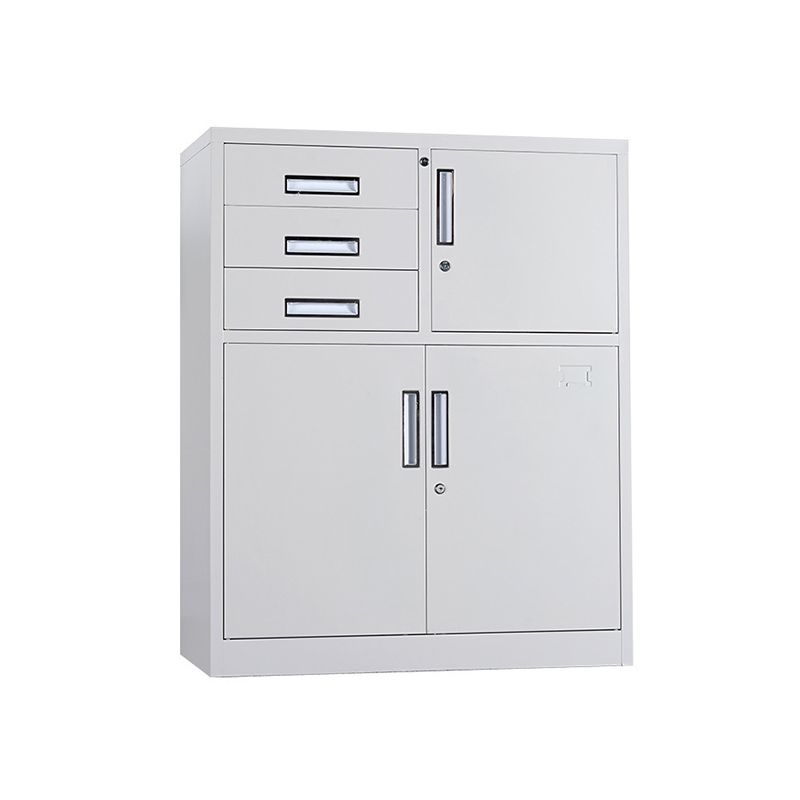 File Cabinet Metal Light Gray Vertical Locking Drawers File Cabinet for Office Clearhalo 'Filing Cabinets' 'filling_cabinets' 'furn' 'furn_filling_cabinets' 'Furniture' 'Office Furniture' 1200x1200_cd23ea95-bf1a-45d1-a251-84fca411cae7