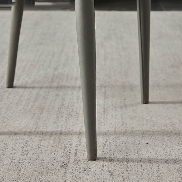 Parsons Matte afwerking Dineerstoel Designer Stijl Lederen vergaderruimte Zijstoel