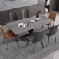 Designer Style 1/4/5/6/7 Pieces Dinette Set Rectangle Dining Table Set Clearhalo 'Dining Room Sets' 'Dining Tables & Seating' 'dining_room_set' 'furn' 'furn_dining_room_set' 'Furniture' 'furniture_dining_room_set' 'Kitchen & Dining Furniture' 'kitchen&dining_furn' 'kitchen' 1200x1200_cd25c4c3-9e01-4f2d-81f5-de565ebab6c7