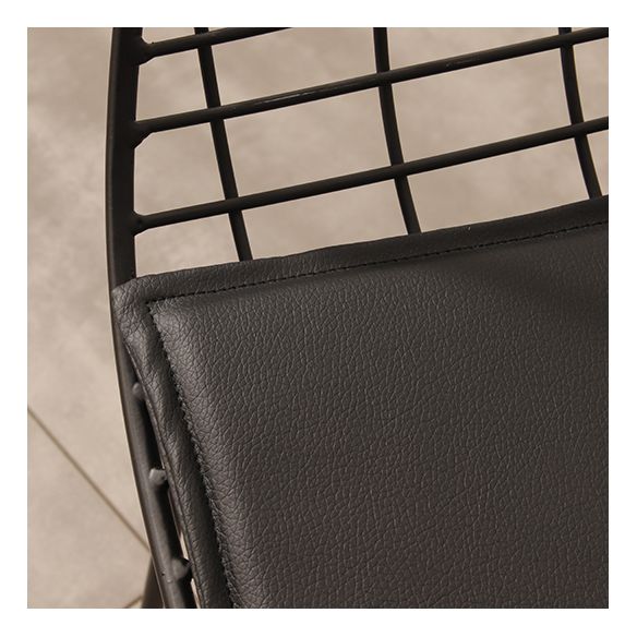 Modern PU Leather Dining Chairs Metal Dining Armchairs for Restaurant Use Clearhalo ' kitchen&dining_furn' 'Dining Chairs' 'Dining Tables & Seating' 'dining_chair' 'furn' 'furn_dining_chair' 'Furniture' 'furniture_dining_chair' 'Kitchen & Dining Furniture' 'kitchen' 1200x1200_cd2730cd-4137-4188-95a0-fb239c8bf7be