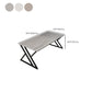 Rechteckiger Industrial Office Desk Antique Finish Computer Desk mit Metallbeinen