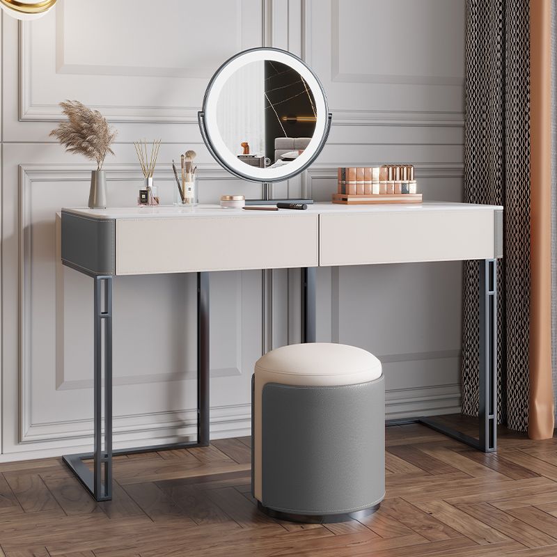 Zeitgenössischer Kiefern Make -up Eitelkeitstisch mit Schubladen Eitelkeit Make -up -Tisch Set