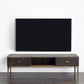 15.75 "W TV Style Industrial Style Brown Wood TV Console avec tiroir