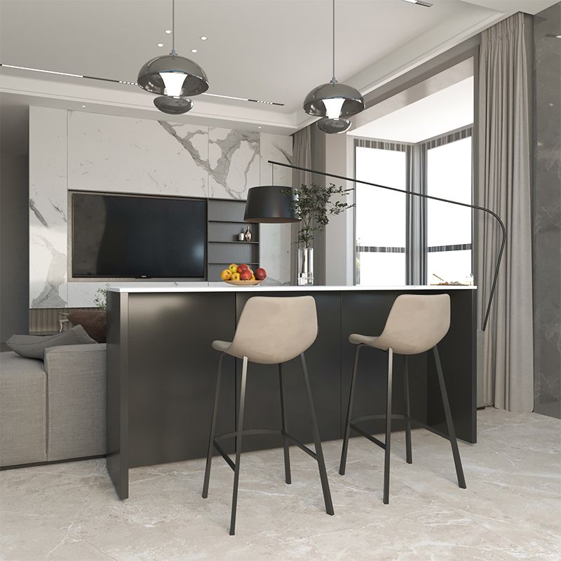 Industrial Style Bar Table Rectangle Stone Fixed Bistro Bar Desk for Indoor Clearhalo 'Bar Furniture' 'Bar Tables' 'bar_tables' 'furn' 'furn_bar_tables' 'Furniture' 'Kitchen & Dining Furniture' 1200x1200_cd2c43e8-8e1e-42be-93f6-88bf25dfc0b7