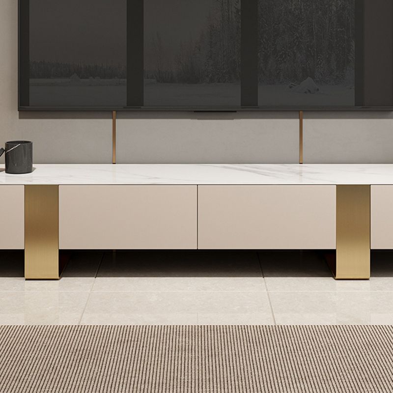 Stone TV Stand Console Contemporary TV Media Console with Drawers Clearhalo 'furn' 'furn_tv_stands_entertainment_centers' 'Furniture' 'Living Room Furniture' 'TV Stands & Entertainment Centers' 'TV Stands & Media Storage Furniture' 'tv_stands_entertainment_centers' 1200x1200_cd2e17f2-20d5-4ac8-84bd-eb4902a21958