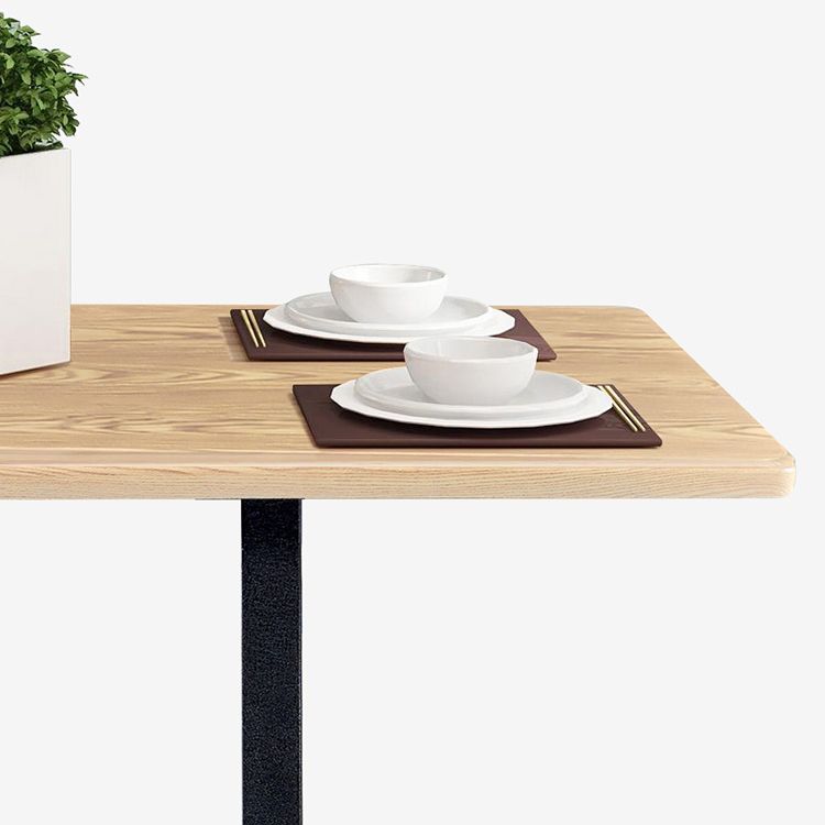 Minimalist Wooden Dining Set Standard Height with Pedestal Base Dining RoomSet for Home Use Clearhalo 'Dining Room Sets' 'Dining Tables & Seating' 'dining_room_set' 'furn' 'furn_dining_room_set' 'Furniture' 'furniture_dining_room_set' 'Kitchen & Dining Furniture' 'kitchen&dining_furn' 'kitchen' 1200x1200_cd3072dc-178d-4360-ad2f-189ecf9cc2fb