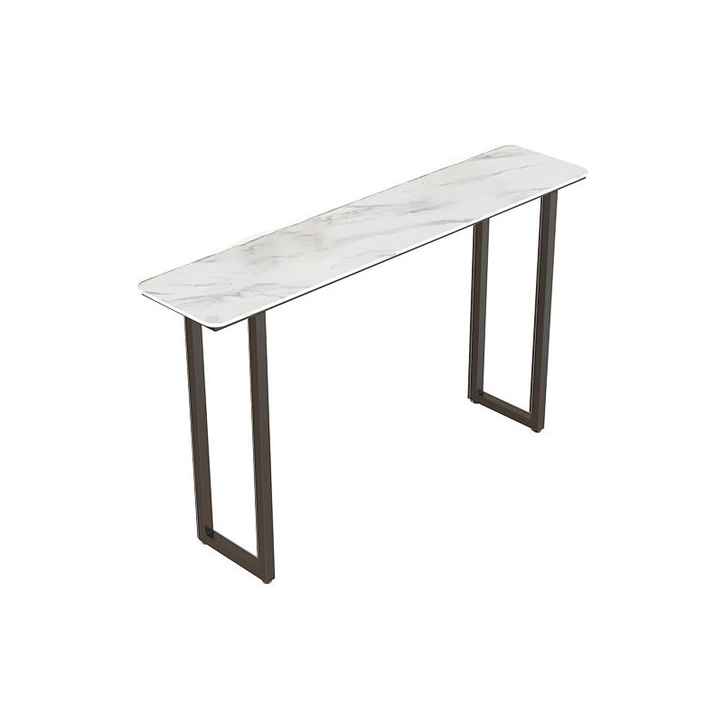 Sled Rectangle Stone Bar Stool Table Modern Indoor Fixed Table Patio Bar Table Clearhalo 'Bar Furniture' 'Bar Tables' 'bar_tables' 'furn' 'furn_bar_tables' 'Furniture' 'furniture_bar_tables' 'Kitchen & Dining Furniture' 'kitchen&dining_furn' 'kitchen' 1200x1200_cd30e3e8-5d20-4d0d-9348-1e6e1cdc7a93