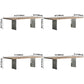 Rectangle Wood Color Dining Table Solid Wood Table Luxury with Double Pedestal Clearhalo ' dining_table' 'Dining Tables & Seating' 'Dining Tables' 'furn' 'furn_dining_table' 'Furniture' 'furniture_dining_table' 'Kitchen & Dining Furniture' 'kitchen&dining_furn' 'kitchen' 'kitchen_dining_table' 1200x1200_cd3113b5-23ea-48a4-9524-b75d36b9613b