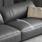 ステイン抵抗性のあるリビングルーム枕トップアーム標準グレーソファ