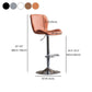 Contemporary Leather Adjustable Height Barstool Indoor Bar Stool with Low Back Clearhalo 'Bar Furniture' 'Bar Stools' 'bar_stools' 'furn' 'furn_bar_stools' 'furniture_bar_stools' 'Kitchen & Dining Furniture' 'kitchen&dining_furn' 'kitchen' 'kitchen_furn' Furniture' 1200x1200_cd32f01b-410a-449f-81b5-46048de21528