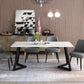 Simplicity Dining Table Rectangular Sintered Stone Table with Metallic Base Clearhalo ' dining_table' 'Dining Tables & Seating' 'Dining Tables' 'furn' 'furn_dining_table' 'Furniture' 'furniture_dining_table' 'Kitchen & Dining Furniture' 'kitchen&dining_furn' 'kitchen' 'kitchen_dining_table' 1200x1200_cd346fee-5683-46f1-93f0-3f4baf8a574a