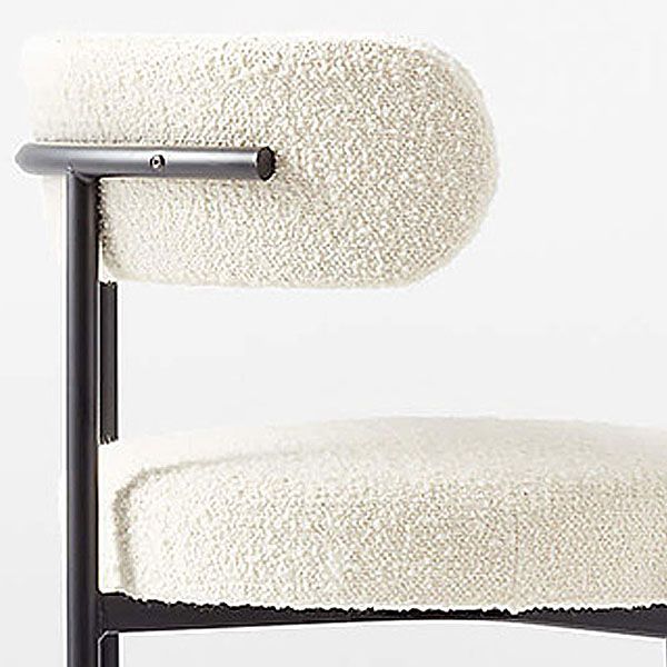 Open Back Dining Chair Designer Style Home Velvet Side Chair