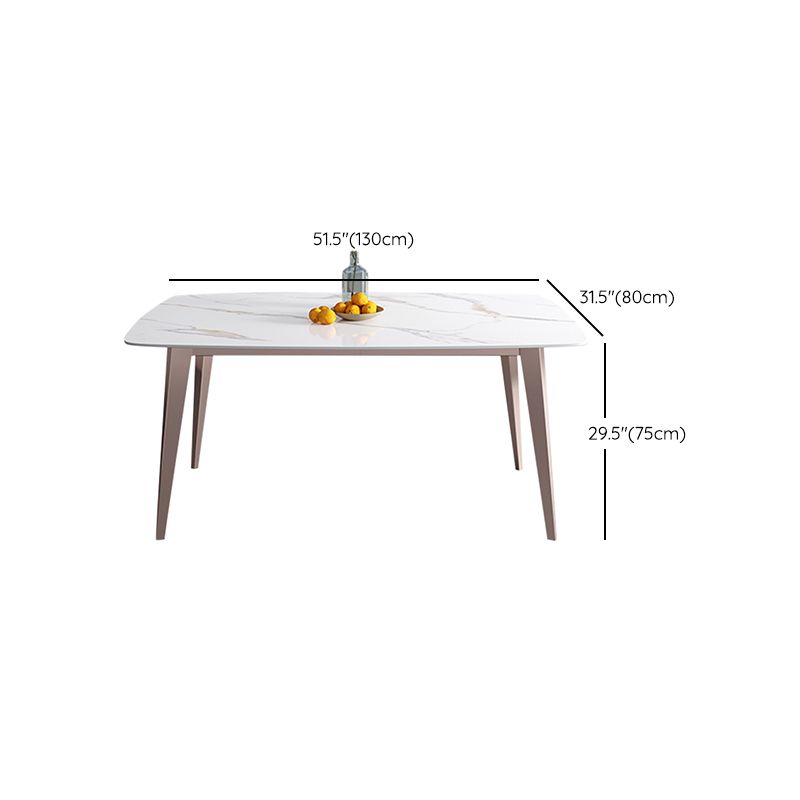 Rectangle Dining Table Traditional Luxury Dining Table for Home Clearhalo 'Dining Tables & Seating' 'Dining Tables' 'dining_table' 'furn' 'furn_dining_table' 'Furniture' 'Kitchen & Dining Furniture' 1200x1200_cd3631fe-5cbc-4d17-ad5b-ad8450f34c05