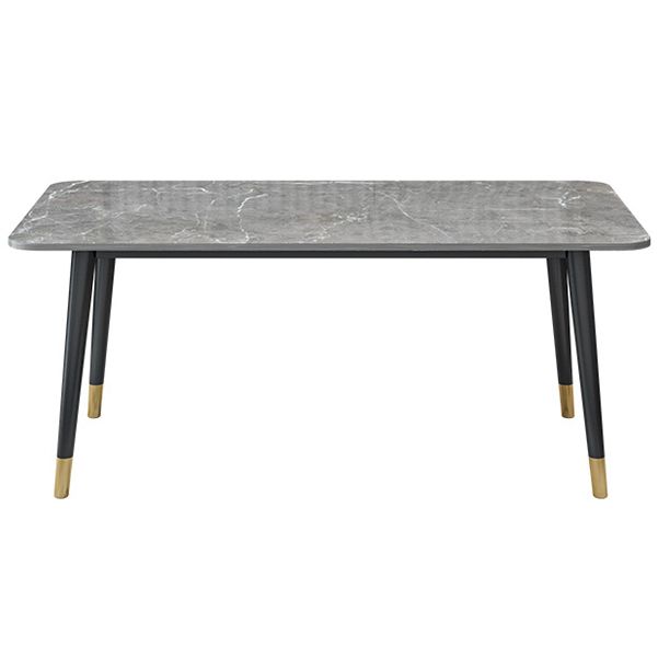 Descrito de escritura de piedra contemporánea escritorio de oficina de 29.53 pulgadas de altura con base de Parsons