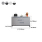 Modern Stone 35"H Sideboard Buffet 3-Drawer 2-Door Dining Room Buffet Server
