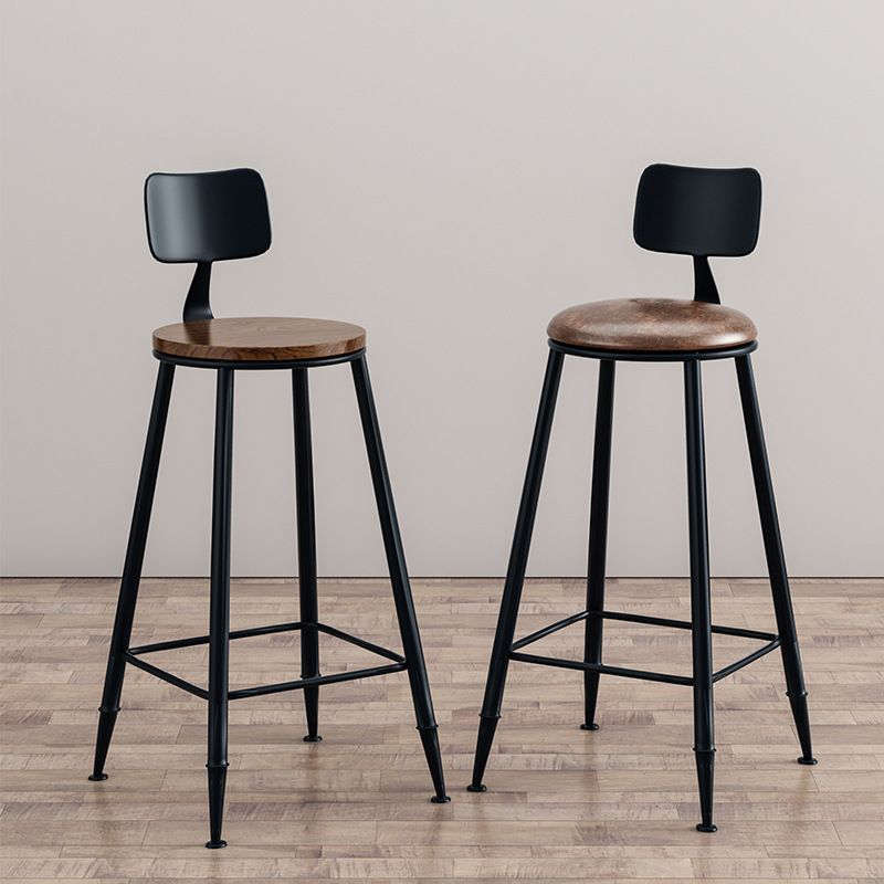 Industrial Style Barstool Indoor Metal 4 Legs Bar Stool for Coffee Shop Clearhalo 'Bar Furniture' 'Bar Stools' 'bar_stools' 'furn' 'furn_bar_stools' 'furniture_bar_stools' 'Kitchen & Dining Furniture' 'kitchen&dining_furn' 'kitchen' 'kitchen_furn' Furniture' 1200x1200_cd3eec75-b3f1-4b98-b90e-5903da272446