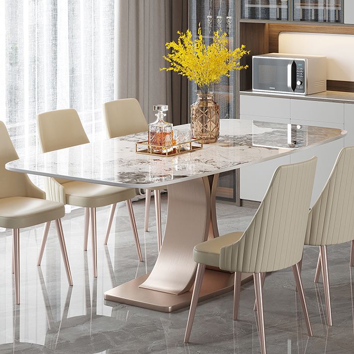 Traditional Luxury Rectangle Dining Table Pedestal Dining Room Furniture Clearhalo ' dining_table' 'Dining Tables & Seating' 'Dining Tables' 'furn' 'furn_dining_table' 'Furniture' 'furniture_dining_table' 'Kitchen & Dining Furniture' 'kitchen&dining_furn' 'kitchen' 'kitchen_dining_table' 1200x1200_cd3f79e6-aceb-4202-aee7-7d72d9b9fe32