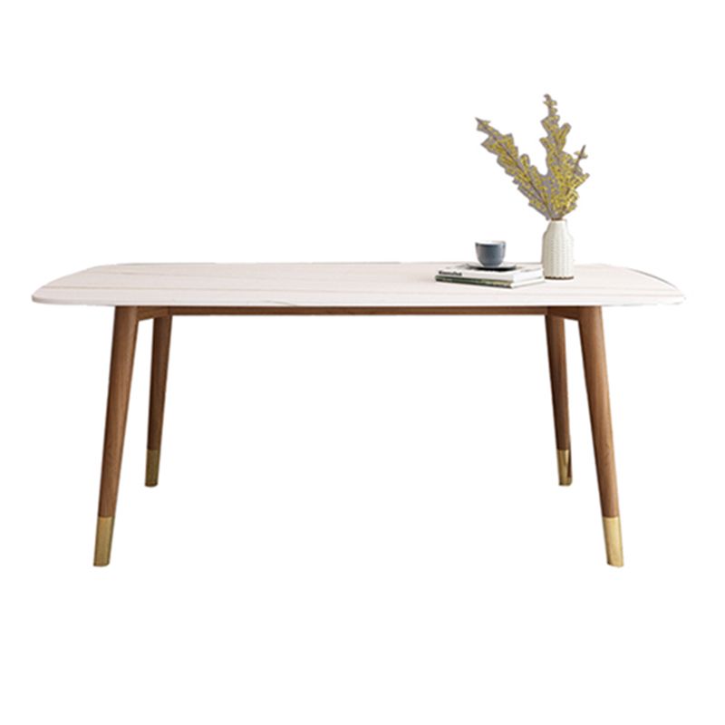 Simple White Rectangle Shape Dining Table Sintered Stone Standard Dining Table for Kitchen Clearhalo ' dining_table' 'Dining Tables & Seating' 'Dining Tables' 'furn' 'furn_dining_table' 'Furniture' 'furniture_dining_table' 'Kitchen & Dining Furniture' 'kitchen&dining_furn' 'kitchen' 'kitchen_dining_table' 1200x1200_cd428e98-d09e-447a-a49c-c06b84f1e0a2