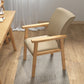 Contemporary Style Linen Dining Arm Chair Upholstered Single Solid Back Chair Clearhalo ' kitchen&dining_furn' 'Dining Chairs' 'Dining Tables & Seating' 'dining_chair' 'furn' 'furn_dining_chair' 'Furniture' 'furniture_dining_chair' 'Kitchen & Dining Furniture' 'kitchen' 1200x1200_cd436310-6ffe-4c18-953e-b8fb29aeaf0d