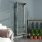 Modern Steel Curio Cabinet Standard 14" W 1 Door Cabinet for Dining Room Clearhalo 'Display & China Cabinets' 'display_china_cabinets' 'furn' 'furn_display_china_cabinets' 'Furniture' 'Kitchen & Dining Furniture' 1200x1200_cd43fcce-0ade-4c21-b69a-aa2f11fb1751
