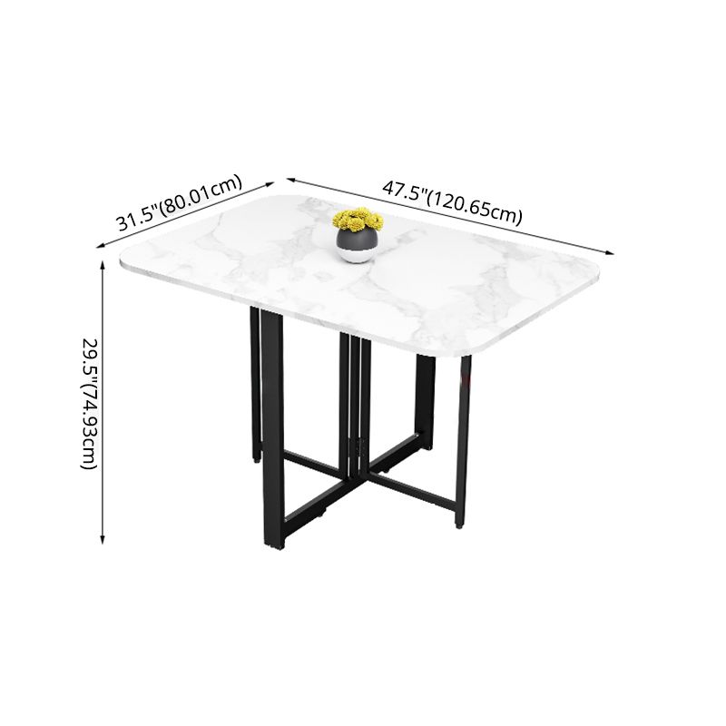 Contemporary Style Traditional Height Dining Set with Foldable Table and Trestle Base Clearhalo 'Dining Room Sets' 'Dining Tables & Seating' 'dining_room_set' 'Furniture' 'furniture_dining_room_set' 'Kitchen & Dining Furniture' 'kitchen&dining_furn' 'kitchen' 1200x1200_cd450963-3ec7-4538-b104-883acc2b890a