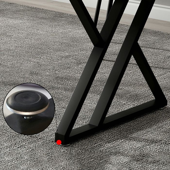 Bureau de jeu contemporain Finition antique Bureau d'ordinateur rectangulaire