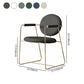Modern Style Indoor Arm Chair Open Back Metal Upholstered Single Dining Room Chair Clearhalo ' kitchen&dining_furn' 'Dining Chairs' 'Dining Tables & Seating' 'dining_chair' 'furn' 'furn_dining_chair' 'Furniture' 'furniture_dining_chair' 'Kitchen & Dining Furniture' 'kitchen' 1200x1200_cd4a7933-fcdf-4c33-b369-9747e1310c9e