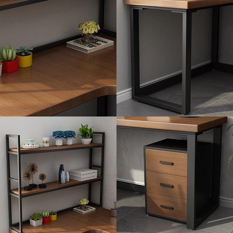 Modern L-Shape Home Bedroom Desk Office Solid Wood Writing Desk Clearhalo 'furn' 'furn_office_desk' 'Furniture' 'furniture_office_desk' 'Office Desks' 'Office Furniture' 'office_desk' 1200x1200_cd4aa9d2-967e-486a-80fa-6b17e8306509