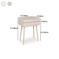 Contemporary Wooden Vanity Set with Stool for Living Room - 31.5" High