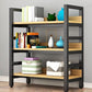Modern Style Bookshelf Black Frame and Wood Bookcase for Office Clearhalo 'Bookcases' 'furn' 'furn_bookcases' 'Furniture' 'Office Furniture' 1200x1200_cd4af400-7fd2-47f8-9da4-27b6dbd0c3a4