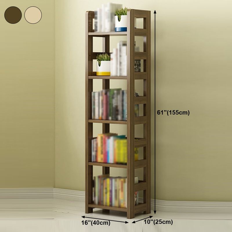 3/4/5-Shelf Modern Open Etagere Bookshelf Solid Wood Vertical Bookshelf Clearhalo 'Bookcases' 'furn' 'furn_bookcases' 'Furniture' 'furniture_bookcases' 'kitchen' 'kitchen_bookcases' 'Living Room Furniture' 'Office Furniture' 1200x1200_cd4b0a42-8953-42fa-8558-0beab5734d57