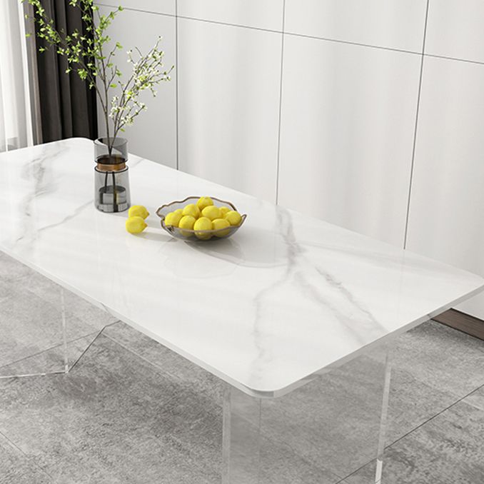 Modern 1/2/5/7 Pieces Dining Set Rectangle Stone Dining Table for Dining Room Clearhalo 'Dining Room Sets' 'Dining Tables & Seating' 'dining_room_set' 'furn' 'furn_dining_room_set' 'Furniture' 'furniture_dining_room_set' 'Kitchen & Dining Furniture' 1200x1200_cd4bfc49-c6e2-47bd-9a68-b601b5f9b892