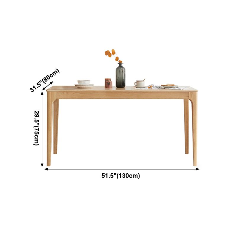 Modern Style Brown Dining Table Rectangle Solid Wood 4 Legs Dining Table for Home Clearhalo ' dining_table' 'Dining Tables & Seating' 'Dining Tables' 'furn' 'furn_dining_table' 'Furniture' 'furniture_dining_table' 'Kitchen & Dining Furniture' 'kitchen&dining_furn' 'kitchen' 'kitchen_dining_table' 1200x1200_cd4c8326-bafe-4869-bd75-057938a58067