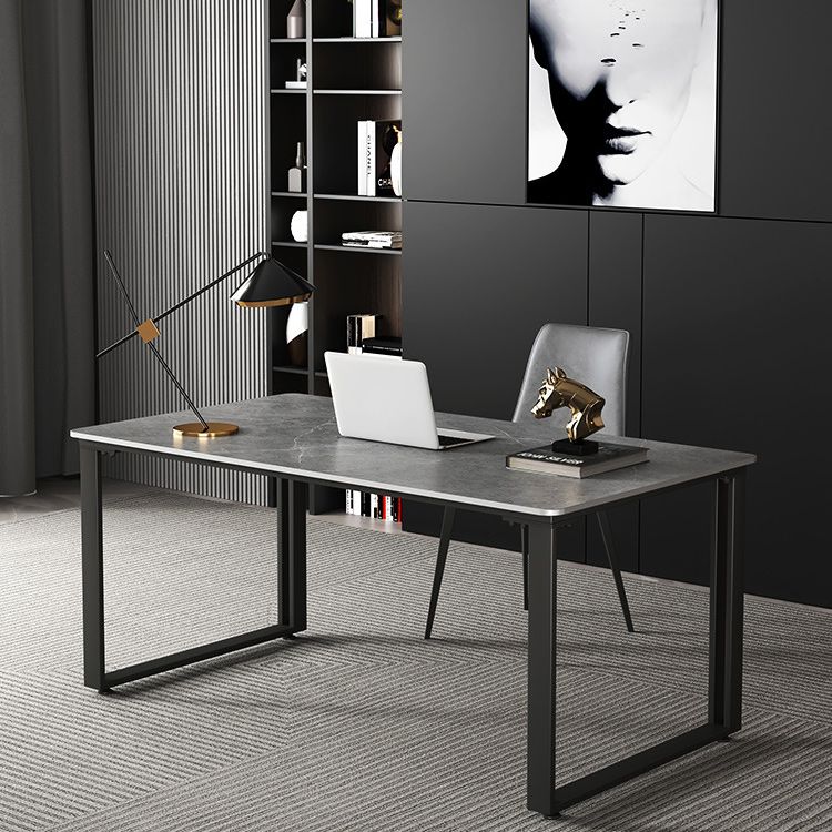 Escritorio de oficina rectangular de trineo