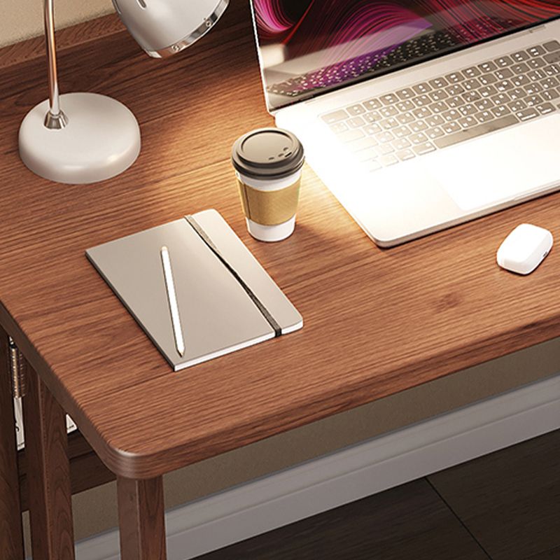 Contemporary Rubber Wood Writing Desk Folding Sled Base Office Desk Clearhalo 'furn' 'furn_office_desk' 'Furniture' 'Office Desks' 'Office Furniture' 'office_desk' 1200x1200_cd4e0100-054b-4e3f-9dfe-1cc3ffaf14e7