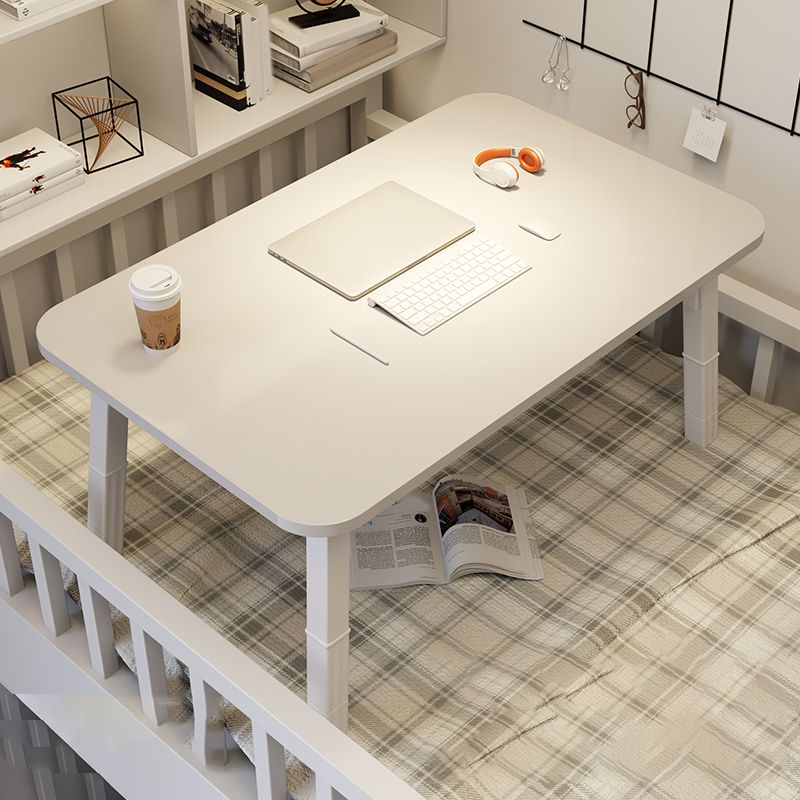 Escritorio de oficina de madera de ingeniería contemporánea escritorio de escritura con piernas blancas