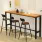 29.53" Industrial Bar and Counter Stool Low Back Stool with 4 Black Legs Clearhalo 'Bar Furniture' 'Bar Stools' 'bar_stools' 'furn' 'furn_bar_stools' 'furniture_bar_stools' 'Kitchen & Dining Furniture' 'kitchen&dining_furn' 'kitchen' 'kitchen_furn' Furniture' 1200x1200_cd522d7c-c0a2-4070-b4ce-2f06bfa6db70