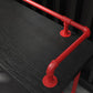 Industrial Wood Bar Table with Rectangle Table Top Red Trestle Table - 45.28" H Clearhalo 'Bar Furniture' 'Bar Tables' 'bar_tables' 'furn' 'furn_bar_tables' 'Furniture' 'furniture_bar_tables' 'Kitchen & Dining Furniture' 1200x1200_cd54220c-7990-42f2-a27a-cc52ca142e31