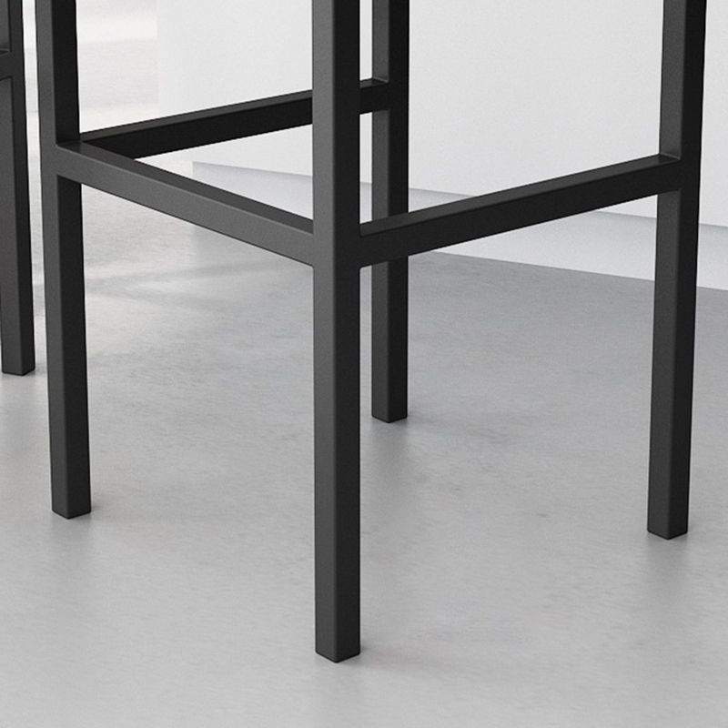 Scandinavian Upholstered Bar Stools for Kitchen Armless Square Stools Clearhalo 'Bar Furniture' 'Bar Stools' 'bar_stools' 'furn' 'furn_bar_stools' 'Furniture' 'furniture_bar_stools' 'Kitchen & Dining Furniture' 1200x1200_cd56ff12-102c-47f0-b5e0-a526c29d9bfb