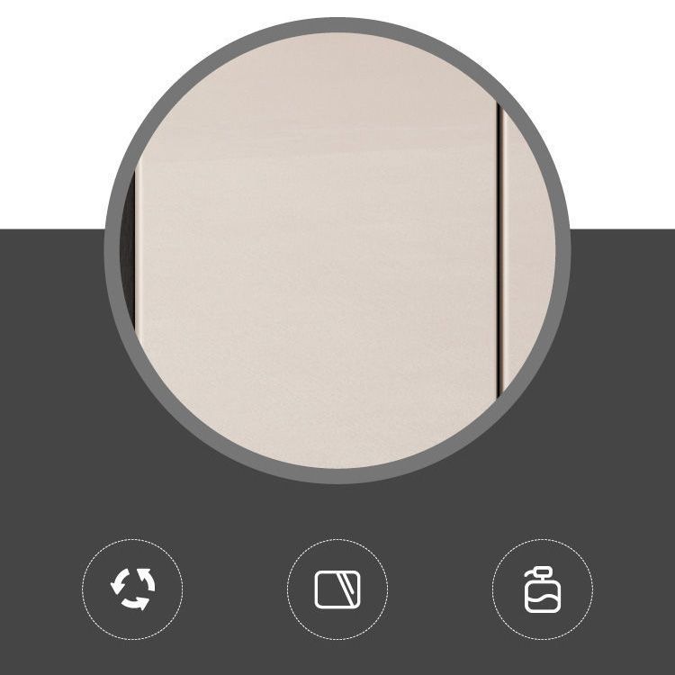 Scheda di vetro in pietra in pietra in stile glam con armadi e cassetti