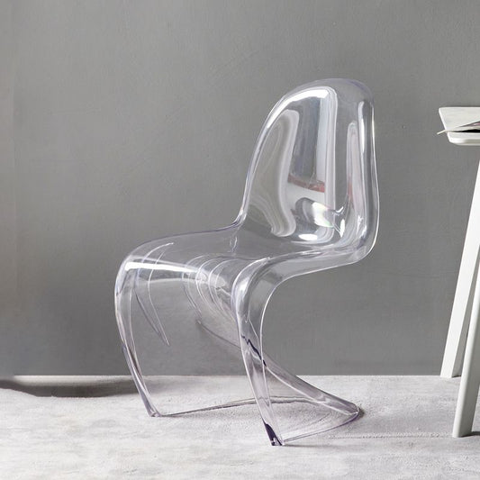 Nordic Style Armless Chair Plastic Home Side Chair for Dining Room Clearhalo 'Dining Chairs' 'Dining Tables & Seating' 'dining_chair' 'Furniture' 'furniture_dining_chair' 'Kitchen & Dining Furniture' 1200x1200_cd59d87b-1045-444e-bb00-408571cea545