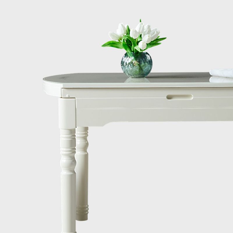 Contemporary Glass Top Dining Room Set 4 Legs Base for Kitchen Clearhalo 'Dining Room Sets' 'Dining Tables & Seating' 'dining_room_set' 'furn' 'furn_dining_room_set' 'Furniture' 'Kitchen & Dining Furniture' 1200x1200_cd5c1c1b-4693-477f-88bc-d4d790ad57cc