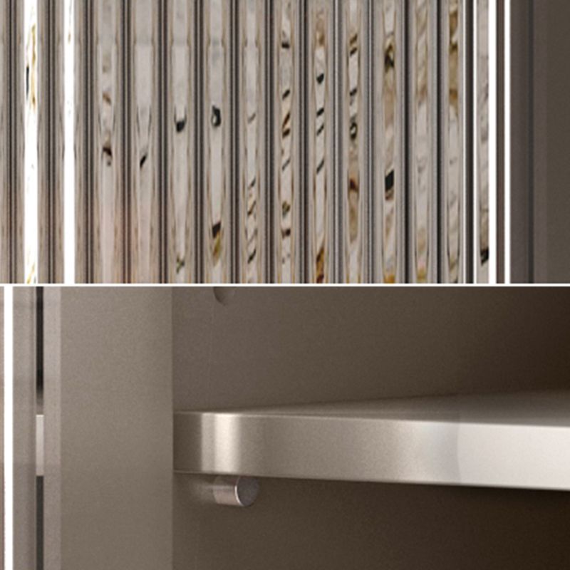 Contemporary Buffet Sideboard Stone Buffet Stand with Cabinet and Drawers Clearhalo 'buffet_sideboard' 'Buffets & Sideboards' 'furn' 'furn_buffet_sideboard' 'Furniture' 'Kitchen & Dining Furniture' 1200x1200_cd5e0dec-0a1d-49c4-b9af-f5620514780c