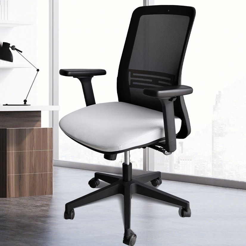 Contemporary Arm Chair Adjustable Seat Height Swivel Office Chair Clearhalo 'furn' 'furn_office_chair' 'Furniture' 'Office Chairs' 'Office Furniture' 'office_chair' 1200x1200_cd5f47fc-7992-49ca-85e7-8f00f3c1a2c5