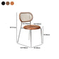 Contemporary Dining Chair Armless Chair with Metal Legs for Home